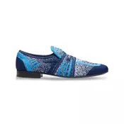 Prada - Semi-stretch fabric loafers - men - Blue