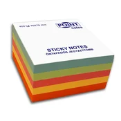 Point kockasti samoljepljivi blok 76x76 mm, 400 listova, u raznim pastelnim bojama C20510