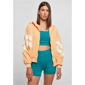 Womens Crinkle Batwing Col.Jacket Paleoorange/White Sand