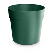 Prosperplast Klasični okrogli plastični cvetlični lonček, gozdno zelen, 19,9 cm, Grower