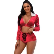 Žametni komplet Christmas Cutie, XL-XXL