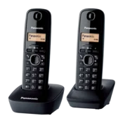 PANASONIC Bežični telefon KX-TG 1612 Duo crni