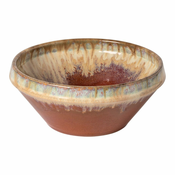 Opečnato oranžna/bež lončena skleda o 17 cm Poterie – Casafina