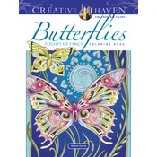 Creative Haven Butterflies Flights of Fancy Coloring Book