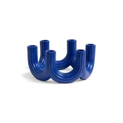 &k amsterdam Dekorativen svečnik churros blue 11 cm