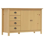 Vidaxl Komoda Hill Range 130x40x80 cm trdna borovina