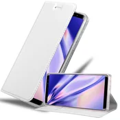 Cadorabo Cadorabo Ohišje, združljivo z Samsung Galaxy NOTE 8 v klasično srebrno - Zaščitni ovitek z magnetnim zapiranjem, stoječo funkcijo in režo za kartice, (20564438)