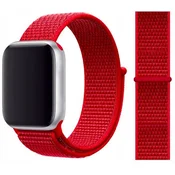 shumee PASEK ZA APPLE WATCH 1/2/3/4/5/6/7/8/9/SE 38/40 MM RDEČ MATERIAL
