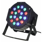 aptel Disko PAR LCD 18 RGB LED reflektor DMX in delovanje na zvok 18W