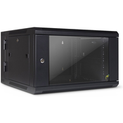 Inter-Tech SMA-6606 Wandgehäuse, Tempered Glass, Schwarz