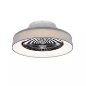 Stropni ventilator sivi s efektom zvijezda 47 cm uklj. LED prigušiva s daljinskim upravljacem - Emily