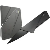 Survival karta s nožem CR - 39382 - črna KP39382
