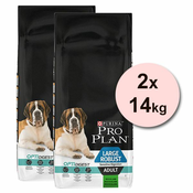 Purina PRO PLAN ADULT Large Robust Sensitive Digestion, 2x14 kg