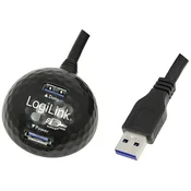 LOGILINK LogiLink CU0035 - kabel USB 3.0, USB-A/M do 2x USB-A/F, priključna kroglica, črna, 1,5 m LogiLink USB kabel USB 3.2 gen. 1 (USB 3.0) USB-A vtič, USB-A, (20417377)