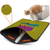 Aberto Design Prostorika za toalet za macke Nrszn0033, 45 x 60 cm, Žuta