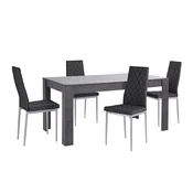 jedilnica set Denton 600 75x90x160cm