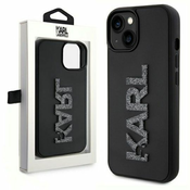 Karl Lagerfeld originalna maskica za iPhone 15 KLHCP15S3DMBKCK: crna
