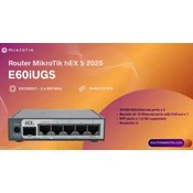 MikroTik Ruter E60iUGS hEX S, 5 x GB LAN/1 x WAN/2.5GbE SFP + USB3.0