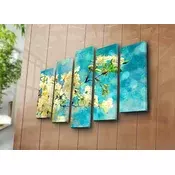 Wallity Dekorativne slike na platnu, 70x19cm, 5 komada, Šarene