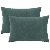 vidaXL Prevleka za blazino 2 pcs HEERLEN Morsko modra 50 x 70 cm
