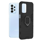 Infostyle Silikonski ovitek "ring" za Samsung Galaxy A23 4G / A23 5G - Črna