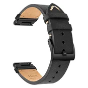 INF Združljiv usnjen pašček za uro Premium za Garmin Fenix 8/7X/3 Black 26 mm, (5000079155)