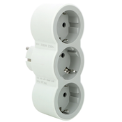 694518 ADAPTER 2P+E 16A 3 UTI BEŽ/SIVA LE694518