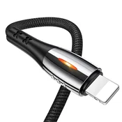 USAMS USAMS U-TONE BRIDED KABEL ZA LIGHTNING 1,2M ZA IPHONE 2A ČRN, (21980429)