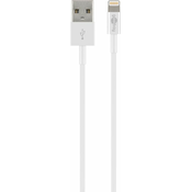 Goobay iPad/iPhone/iPod polnilni kabel/podatkovni kabel [1x USB 2.0 vtič A - 1x Apple Dock-vtič Lightning] 1 m bela Goobay