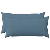 vidaXL Prevleka za blazino 2 kos HEERLEN Jeans modra 40 x 80 cm Blago