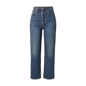 LEVIS  Kavbojke RIBCAGE STRAIGHT temno modra