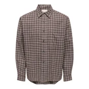 Only & Sons Srajca ONSGUDMUND rjava / off-bela