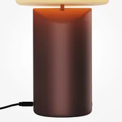 Maytoni LED namizna svetilka na baterije Topo, rdeča, višina 20 cm, kovinska, z - Dnevna soba/jedilnica - Sodobni - Kovina