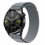 BStrap Nylon Loop pašček za Huawei Watch GT 42mm, gray