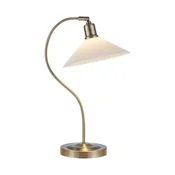 Markslöjd 108863 - Stolna lampa VELA 1xE27/40W/230V mesing/bijela