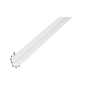 KOTNI PROFIL GAH ALBERTS PVC, 20X20X1.5X1000 MM BEL