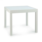 Blumfeldt Pamplona Extension, vrtni stol, 180x83 cm maks., aluminij, steklo, bel (GDMB8-Pamplona-2)