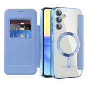 Etui SmartMag Book z Magsafe tehnologijo in RFID denarnico za Samsung Galaxy A15 - light blue