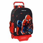 Školski Ruksak s Kotacima Spiderman Hero Crna (33 x 42 x 14 cm)