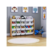 Kinder home dečija drvena polica bela ( JVTR-3278 )