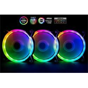 1stCool KIT AURA EVO 1 ARGB, 3x Dual Ring ventilator + ARGB krmilnik + daljinski upravljalnik