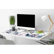 Decormat Podloga za pisalno mizo Marble flowers 120x60 cm