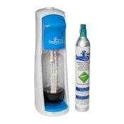 Aparat za pripravo gazirane vode (CO2) Soda Breezy S - Belo - modra - 43 cm - 14,5 cm - 21 cm