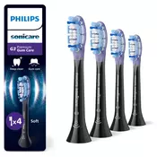 shumee PHILIPS SONICARE Premium Gum Care HX9054/88 Nastavki za zobno ščetko, 4 kosi, črne barve