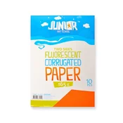 Dekorativni papir A4 neonsko oranžen valovit 165 g, komplet 10 kosov