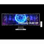 Monitor Samsung 49 OLED G95SD Odyssey G9 ukrivljen, 5120x1440, HDMI, DP, Micro HDMI,USB,240Hz