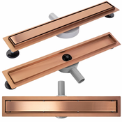 Linearni odtok REA PURE NEO Brushed Copper 80