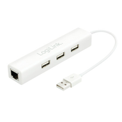 Logilink hub USB 2.0, 3 port, 1 LAN, mrežni adapter ( 5315 )