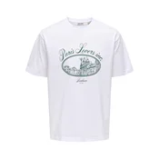 Only & Sons Majica Fred Elegants  zelena / bela
