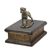 shumee Boksar, Boksar III - žara za pasji pepel, klasična žara s kipcem, elegantna žara s psom znamke Art-Dog